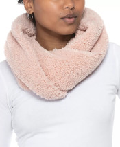 Womens Scarf Twisted Cowl Super Soft Faux Fur Sherpa Blush Pink JENNI $3... - £4.29 GBP