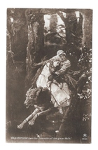 Wassnetzow Vasnetsov Zarensohn Prince Ivan Riding Gray Wolf RPH Rotophot Postcar - £7.83 GBP