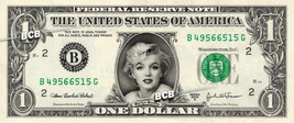 MARILYN MONROE on REAL Dollar Bill Cash Money Bank Note Currency Celebri... - £3.47 GBP