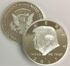 2017 President Donald Trump Inaugural Silver EAGLE Commemorative Novelty Coin 38 - £10.64 GBP