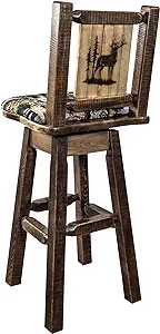 Montana Woodworks Homestead Collection Counter Height Swivel Barstool wi... - $832.99