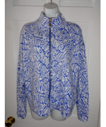 NWT LILLY PULITZER MARTINIQUE BLUE ZEE BEBE WRENLEY ZIP UP JACKET UPF 50... - $150.85 CAD