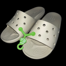 Crocs Men&#39;s and Women&#39;s Sandals Classic Slides Tan Beige Sz 9 Womens Men... - £15.72 GBP