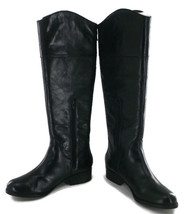Bcbg Generation Malino Womens Tall Boots Sz 6M Black Leather Walking Riding Guc - £14.93 GBP