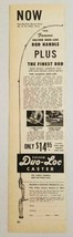 1947 Print Ad Culver Duo-Loc Caster Fishing Rods Midwest Aircraft Dayton... - $9.25