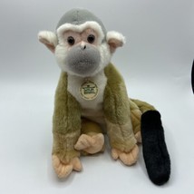 Wild Republic Squirrel Monkey Plush Stuffed Animal 9” - £7.47 GBP