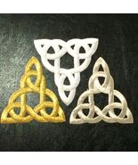 Celtic Knot Stencil Lace Applique Embroidered Iron On Patches Trinity Triquetra