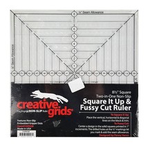 Creative Grids 8-1/2in Square It Up or Fussy Cut Square Quilt Ruler - CGRSQ8 - £44.65 GBP