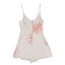 The LAUNDRY ROOM Women&#39;s S Pink Floral Cami Romper Shorts 100% Viscose - £17.05 GBP