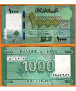 LEBANON 2016 UNC 1000 Livres Banknote Paper Money Bill P-90c(1) - $25.65 MXN