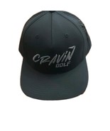 Black Cravin’ Golf Baseball Cap Golf Hat Snap Back Closure Lightweight NWT - $24.70 CAD