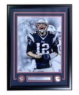 Tom Brady Signed Framed 16x20 New England Patriots Scream Photo Fanatics - £1,762.84 GBP