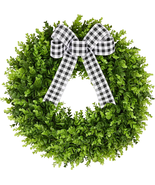 24&quot; Faux round Boxwood Wreath, Artificial Boxwood Wreath Front Door Wreaths - $1,431.09 MXN