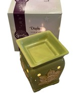 Scentsy 5&quot; Warmer Green 3D Flower Daphne Mid Size MSW DAPH Pre-owned - £9.30 GBP
