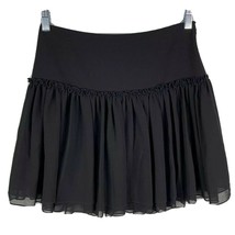 Banana Republic Skirt Shirred Drop Waist 2 Black Lined Side Zipper New - £26.50 GBP