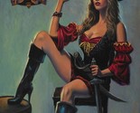 Scarlet Wench, A Pirate&#39;s Life for Me Metal Sign - $39.55