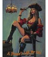 Scarlet Wench, A Pirate&#39;s Life for Me Metal Sign - £31.11 GBP