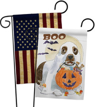 Halloween Boo Doggie - Impressions Decorative USA Vintage - Applique Garden Flag - £24.37 GBP