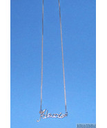 925 Sterling Silver Name Necklace - Name Plate - ALEXIS 17&quot; Chain w/Pendant - £47.19 GBP