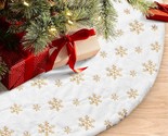48 Inches Christmas Tree Skirt For Xmas Tree Holiday Party Decoration Wh... - £42.47 GBP
