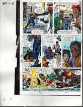 Original 1990 Avengers 327 color guide art:Iron Man,Thor, She-Hulk,Marve... - £35.29 GBP