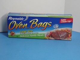 Reynolds Oven Bags Large Size Up To 8 Lbs 5 Bags 16&quot; x 17½&quot; New (M) - £11.82 GBP