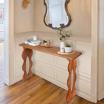 Narrow Console Table, Small Console Tables For Entryway Rustic Brown Wood - £68.60 GBP