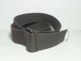 men canvas belt overall length 41&quot; and 1-1/2&quot; Wide Gray Double O-Ring  - £8.90 GBP