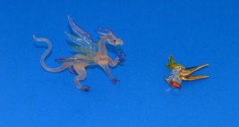 Trinkets/Miniature Glass Pegasus and Glass Parrot - $341.99 MXN