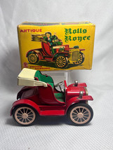 Vtg Tin Litho Working Rolls Royce Friction Powered Car IN Box Made In Japan - $29.95