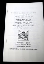Vtg NY Ephemera Panhellenic Assoc Old Dorp Quilt and Tea &#39;81 Louise Newk... - $19.99