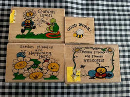 Garden open rubber stamp set #41 - $6.00
