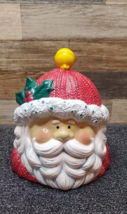 Make The Season Bright ~ Santa Cookie Jar in Original Box! - £22.82 GBP