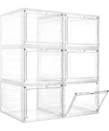 Storage Bins With Lids, 6 Pack Clear Plastic Storage, Office Organizing - $64.96