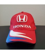Vintage HONDA Racing Hat Authentic Team Speedgear Racewear Red Adjustabl... - $28.48
