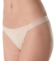 DKNY Ladies Panties Nude Sz Medium Low Rise Thong Bikini Wide Waistband DK5004 - £7.02 GBP
