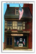 Betsy Ross House Philadelphia Pennsylvania PA UNP Linen Postcard J19 - £1.54 GBP