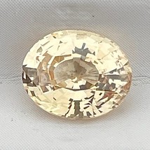 100% Natural Unheated Yellow Sapphire 1.58 Cts Oval Cut Loose Gemstone for Weddi - £400.97 GBP