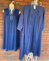 Vintage Dead Stock ShadowLine Set Small Sleeveless Gown Lng Slev Duster Robe NWT - £52.69 GBP