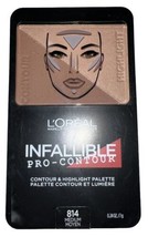 L Oreal Infallible Pro-Contour Palette #814 Medium (New/Sealed) Disconti... - $15.81