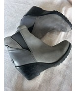 Sorel After Hours Gray Suede Wedge Chelsea Boots Size 8.5 - £57.15 GBP