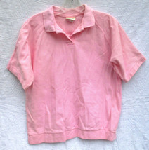 LL Bean Pink Pique Cotton Polo Shirt Top and Skirt Set Women Large L.L. ... - $42.75