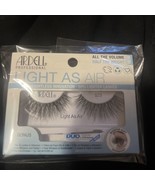 New ARDELL Light As Air 523 Black False Eyelashes Invisiband with Duo Glue - $15.72