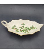 Vtg Lenox Holiday Holly Shaped Plate With Handle Dimension Collection - £29.24 GBP