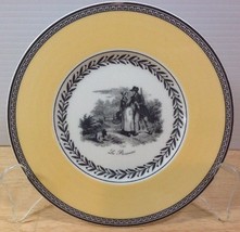 NEW Villeroy &amp; Boch Audun Chasse Bread &amp; Butter Plate Yellow Band French Country - £19.03 GBP