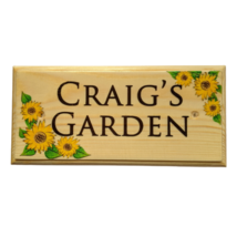 Personalised Sunflower Sign, Garden Plaque, House Nanny and Grandad Shed... - £10.07 GBP