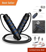 Ergonomic Steel Jump Rope for Efficient Workouts - Portable for Anytime ... - $16.78