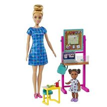 Barbie Careers Doll &amp; Playset, Teacher Theme with Brunette Fashion Doll,... - $24.57