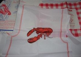 Vintage Oakpoint Lobster Pound Restaurant Route 230 Maine Two Placemats 2 Bibs - £2.38 GBP