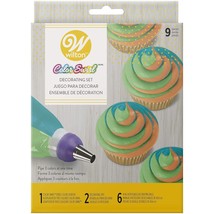 Wilton Color Swirl, 3-Color Piping Bag Coupler, 9-Piece Cake Decorating Kit - £12.64 GBP